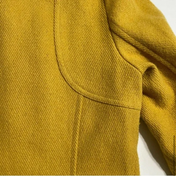 TRIBAL Marigold Wool Blend Jacket Coat Zippered with Satin Lining 6 - Picture 9 of 13